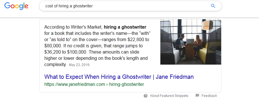 Cost of Hiring Ghostwriter