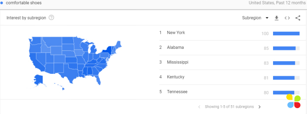 google trends geographical data example 