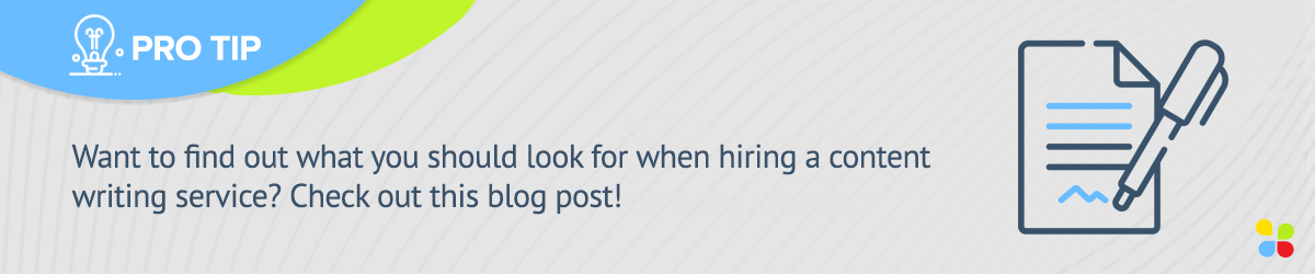 Want to find out what you should look for when hiring a content writing service?