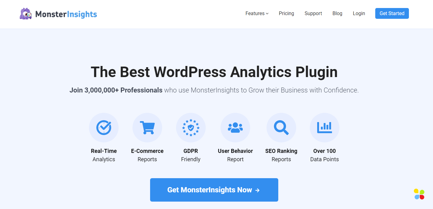 how to track blog using MonsterInsights